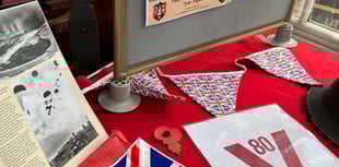 Museum decorated for VJ Day